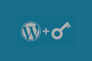 WordPress Logo and Security Key