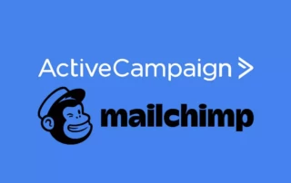 ActiveCampaign vs Mailchimp Why I Made The Switch | Banner image showing ActiveCampaign and Mailchimp logos - Juan Rojo Design Toronto