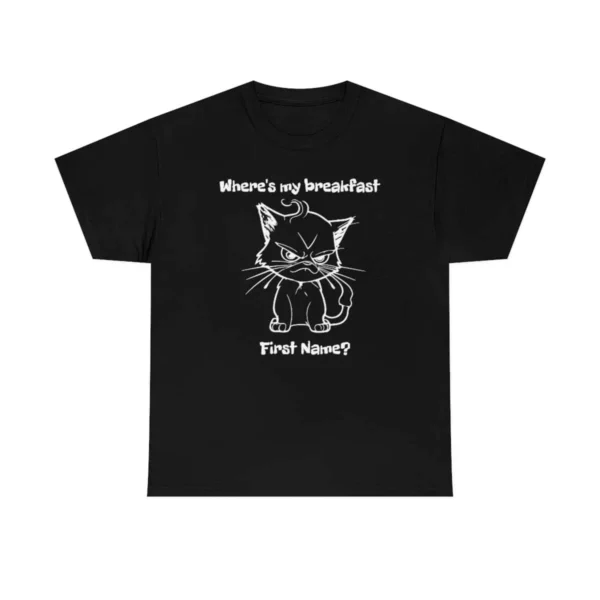 Black angry kitten t-shirt - Juan Rojo Design Toronto
