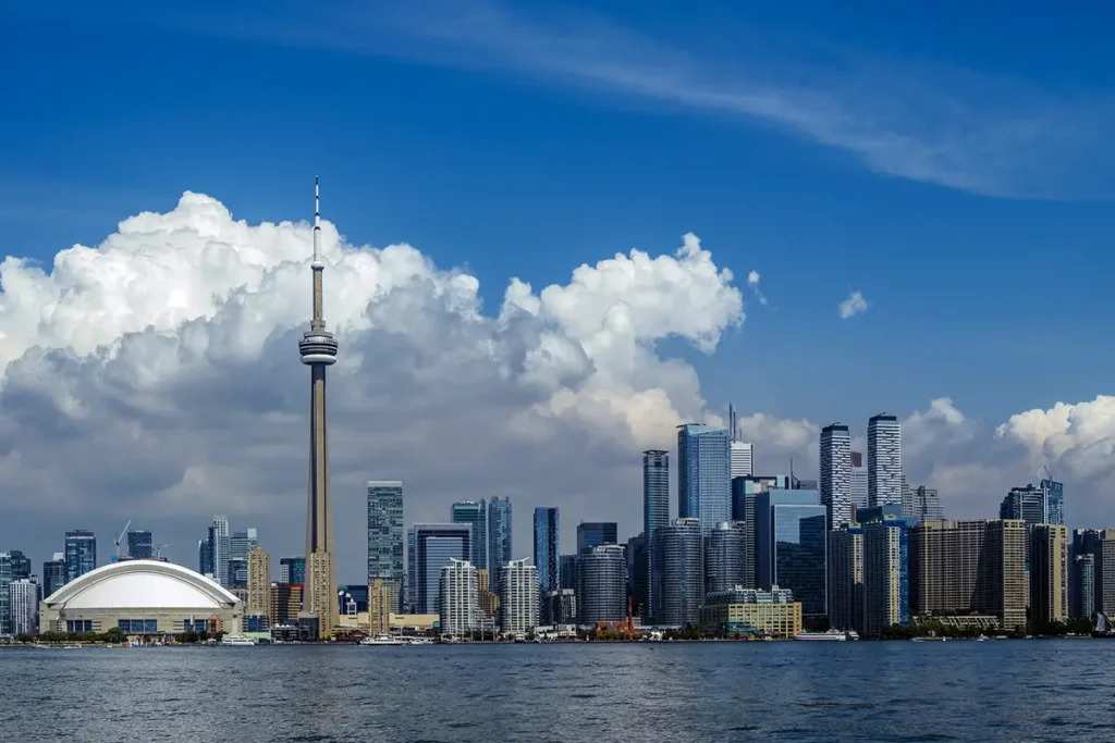 Elevate Your Business with Local SEO Services Toronto | Landscape image of Toronto's waterfront taken from Lake Ontario - Juan Rojo Design Toronto